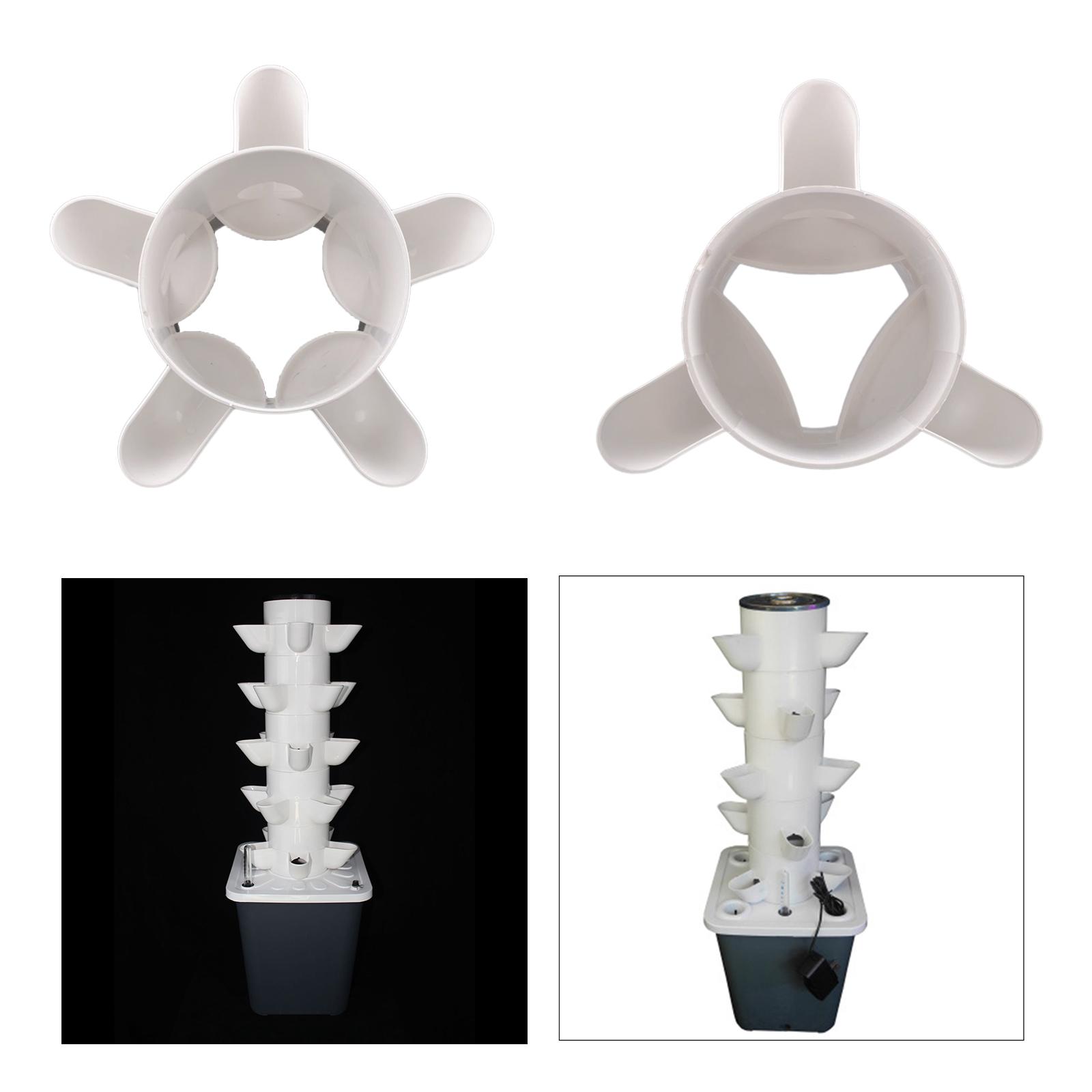 Hydroponic Tower Planter - 3/5 Hole Detachable PP Colonization Cups