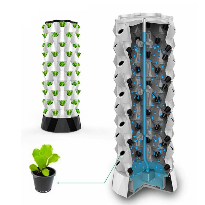 Vertical Grow Tower, Pineapple - огляд і ціна Hydroponic Tower Planter