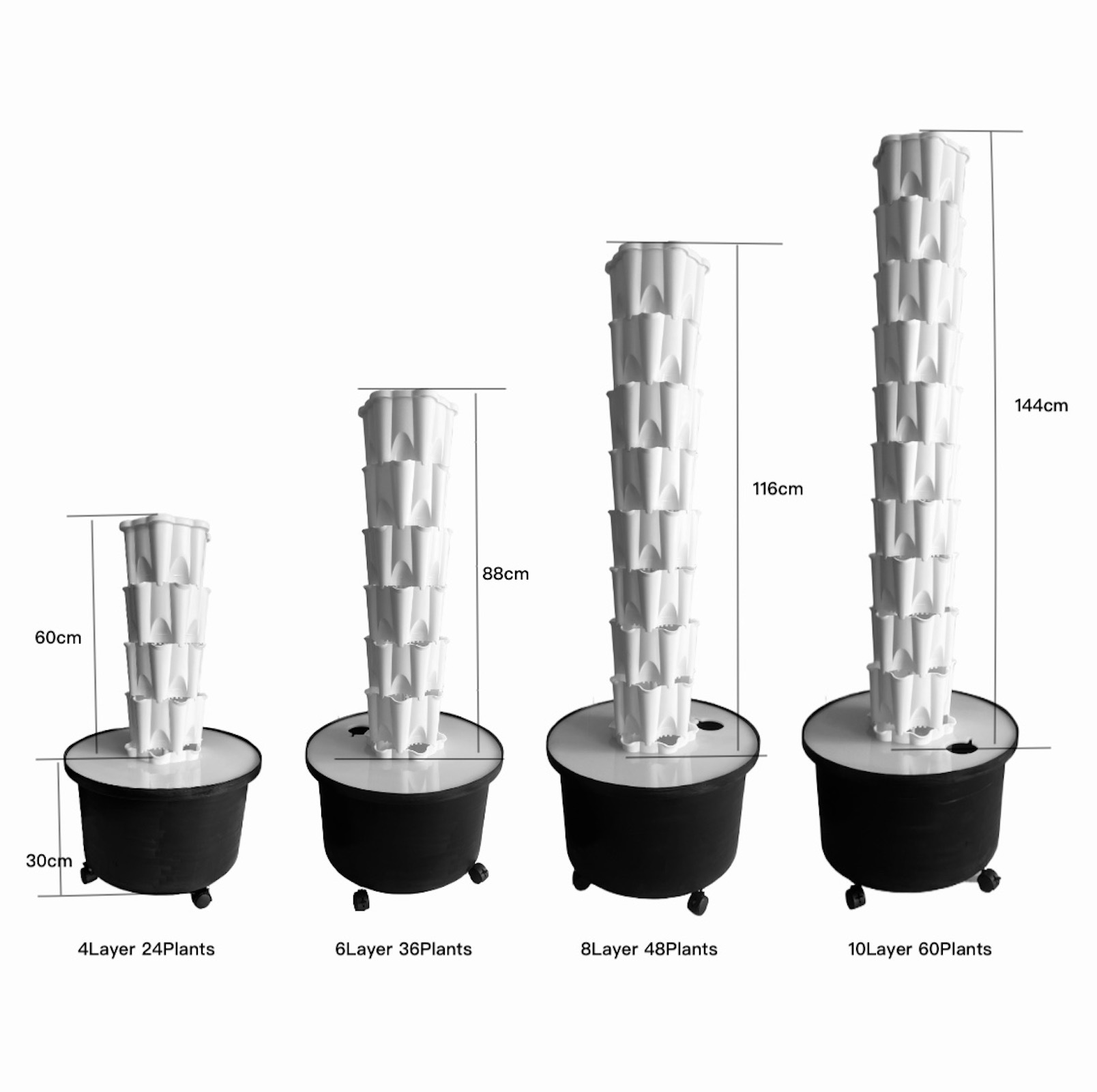 Hydroponic Tower Growing Syste - огляд і ціна Hydroponic Tower Planter
