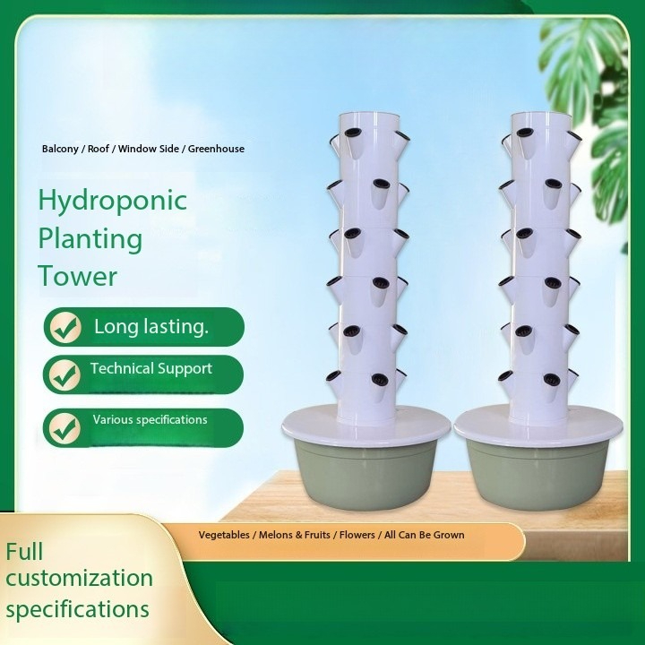Hydroponic Tower with LED Grow - огляд і ціна Hydroponic Tower Planter