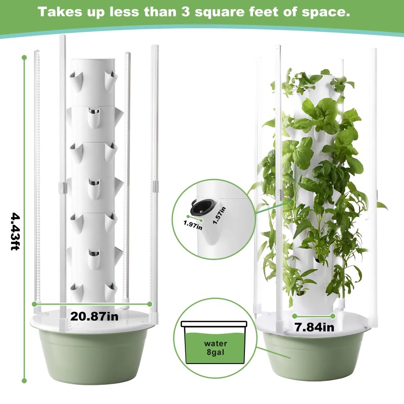 Hydroponic Growing Kit System  - огляд і ціна Hydroponic Tower Planter