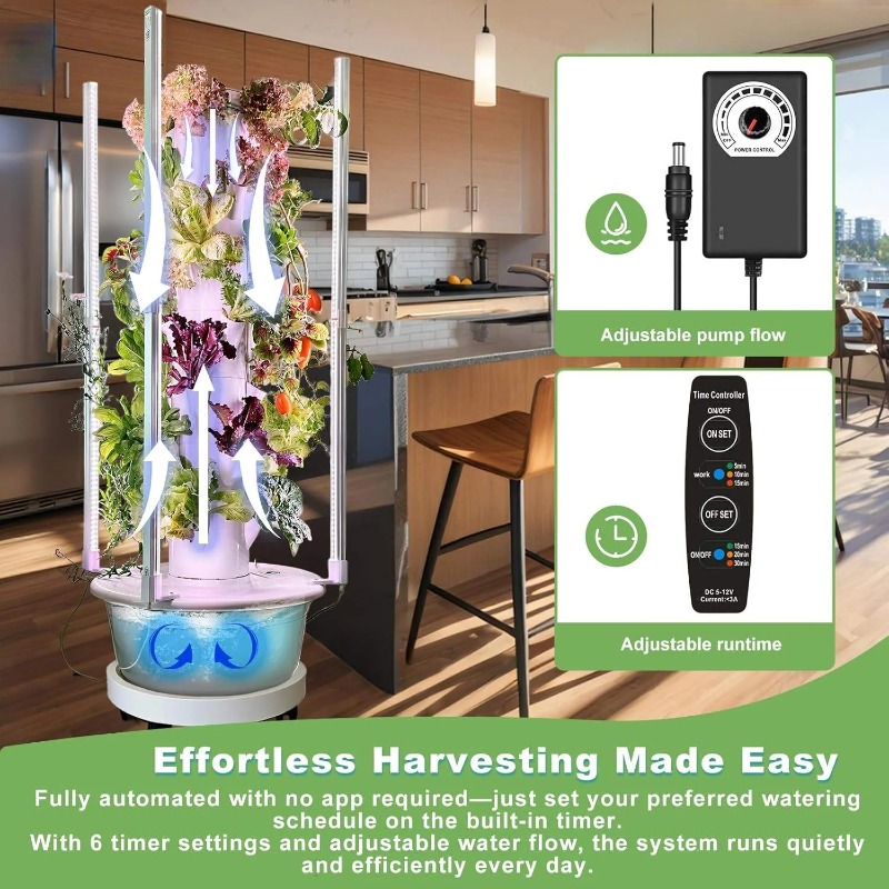 Hydroponic Growing Kit System  - огляд і ціна Hydroponic Tower Planter
