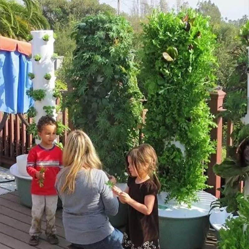 Vertical Hydroponic Grow Tower - огляд і ціна Hydroponic Tower Planter